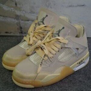 🔥 Off-White x Air Jordan 4 “Sail” Sz 5.5 – NEW (No Box/Zip Tie) 🔥